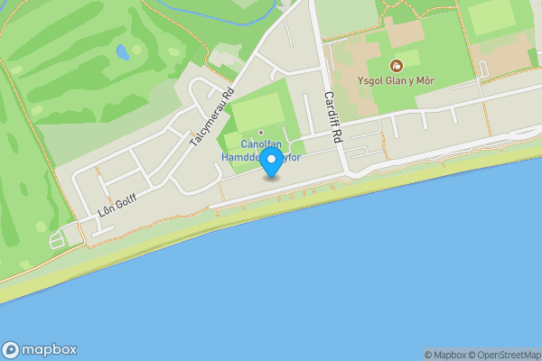 Map location for West End Parade, Pwllheli, Gwynedd, LL53 5PN