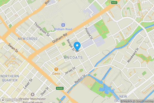 Map location for Flat 606, BS41, 20 Loom Street, Manchester, M4 6AN