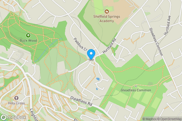 Map location for Hurlfield Barn - 290a Hurlfield Road, Sheffield, South Yorkshire, S12 2SL