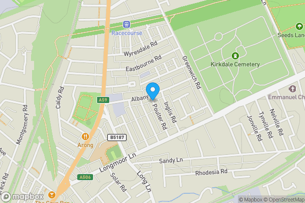 Map location for Poulter Road, Liverpool, Merseyside, L9 0HJ