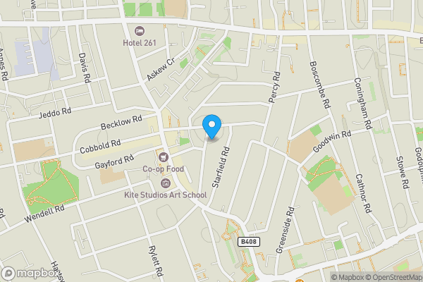 Map location for Hadyn Park Court, , Curwen Rd , London , W12 9AL