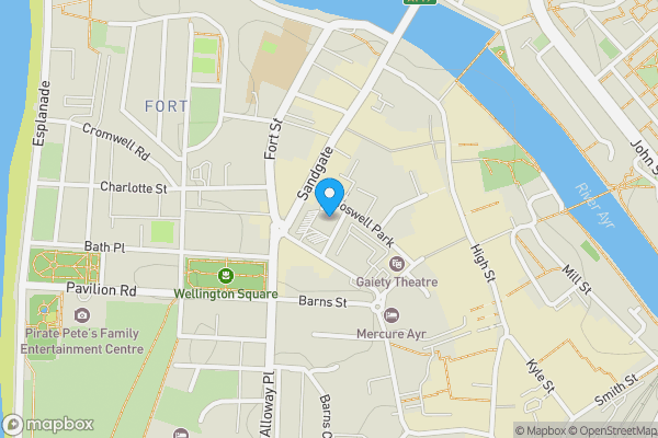 Map location for 4 Boswell Park, Ayr, South Ayrshire, KA7 1NW