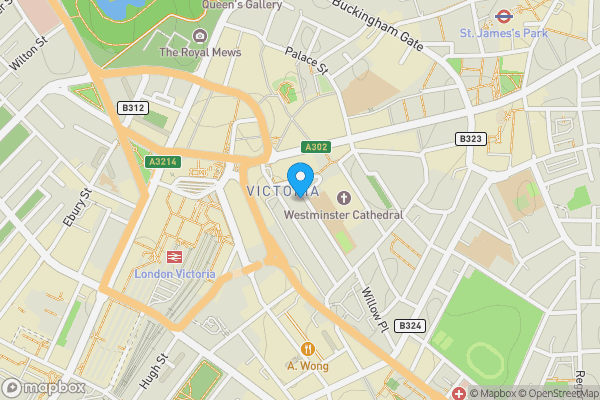 Map location for Flat 5 Ashley Court, Morpeth Terrace, London,  SW1P 1EN