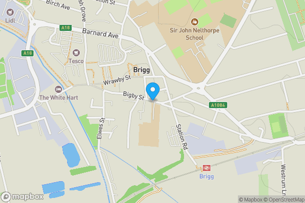 Map location for Bigby Street, BRIGG, South Humberside, DN20 8ED
