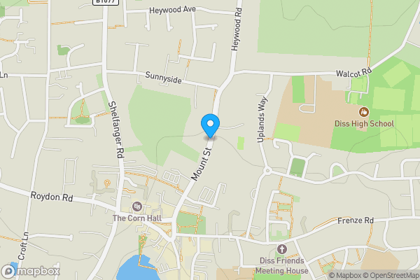 Map location for Garage, Mount street, Diss, IP22 4QG, Diss, IP22 4QG