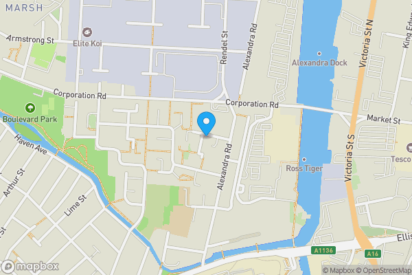 Map location for 21 Tennyson Street, Grimsby, South Humberside, DN31 1RJ