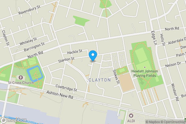 Map location for Ember Street, Clayton, Greater Manchester, M11