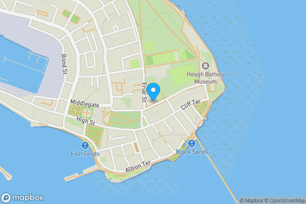 Map location for Friarage Gardens, Hartlepool, Cleveland, TS24 0PN