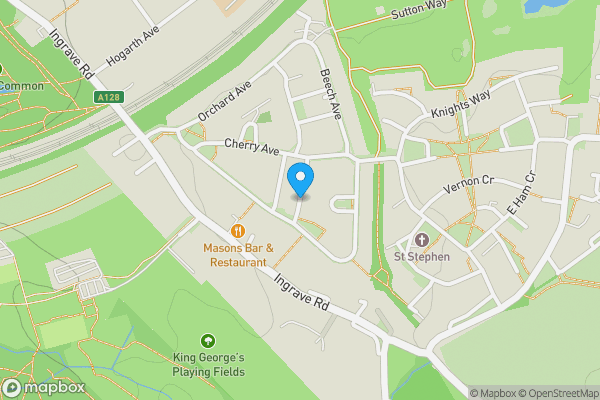 Map location for Rowan Green East, BRENTWOOD, Essex, CM13 2ED