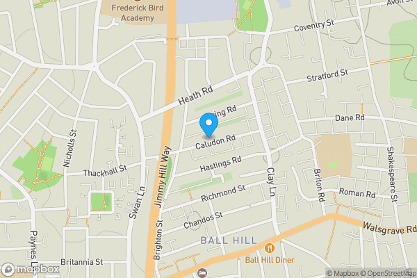 Map location for 55 Caludon Road, Coventry, CV2 4LR