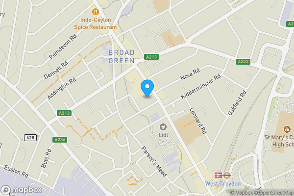 Map location for Flat 39 Zodiac Court, 165 London Road, Croydon, Surrey, CR0 2RJ