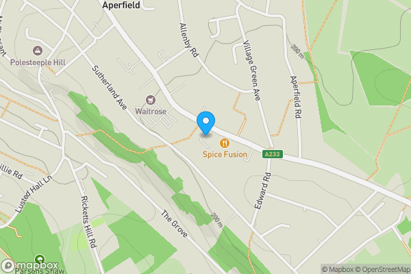 Map location for Flat 46 Tudor Court, 210 Main Road, Biggin Hill, Westerham, Kent, TN16 3BB