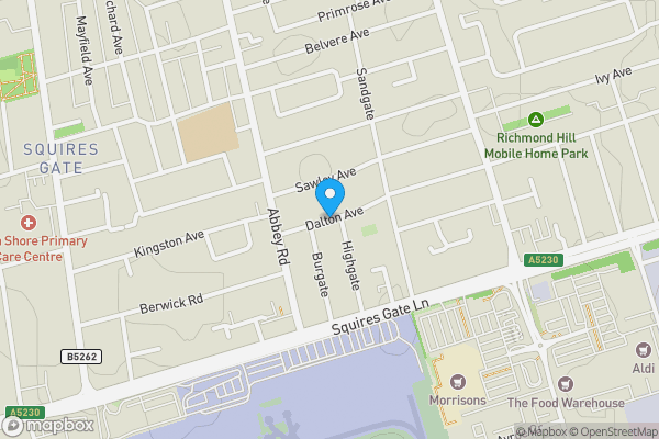 Map location for Dalton Avenue, Blackpool, FY4 2QF