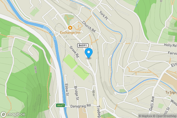 Map location for Flat 1, 114 St. Mary Street, Risca, Newport, Gwent, NP11 6GR