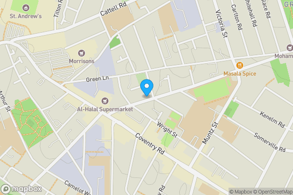 Map location for 19 Grange Road, Small Heath, Birmingham, B10 9QF