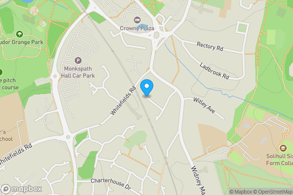 Map location for Chancel Court, SOLIHULL, West Midlands, B91 3DS