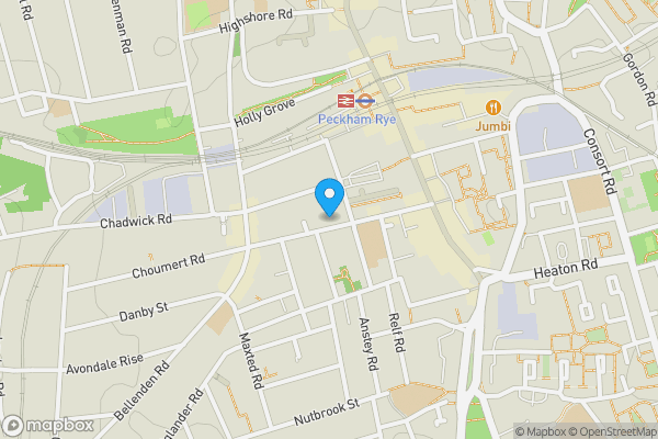 Map location for 56b Choumert Road, Peckham, London, SE15 4AX