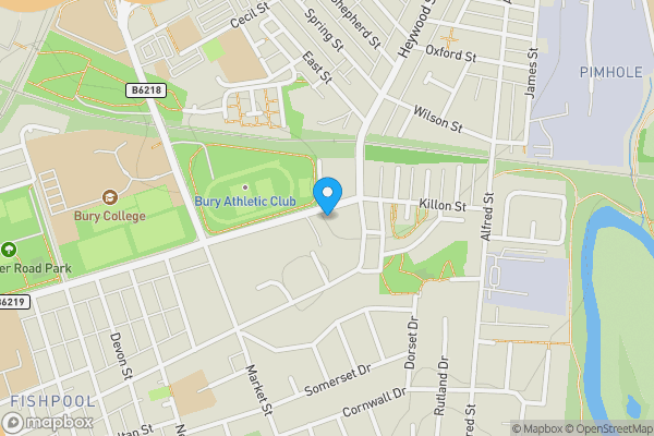 Map location for 196 Wellington Road, Bury, BL9 9AH