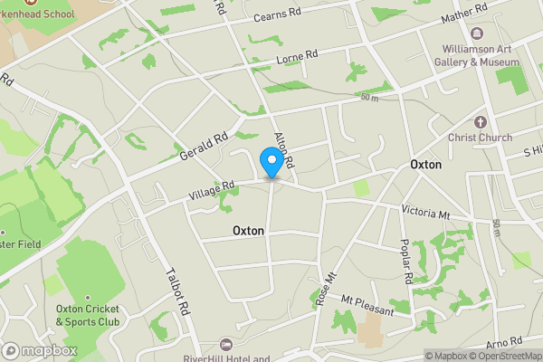 Map location for Village Road, Prenton, Merseyside, CH43