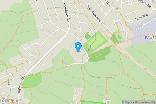 Map location for Plot of Land off Quaker Lane, Liversedge, West Yorkshire WF15 8DF