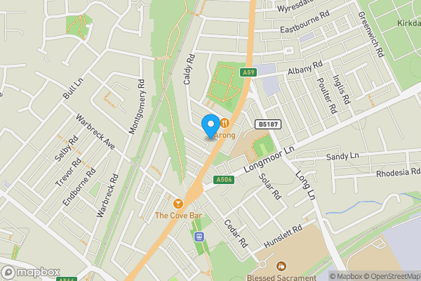 Map location for 31 - 37 Warbreck Moor, Liverpool L9 4RW