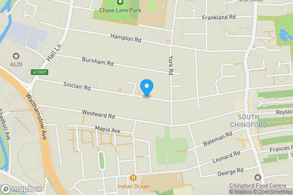 Map location for Sinclair Road, London, E4