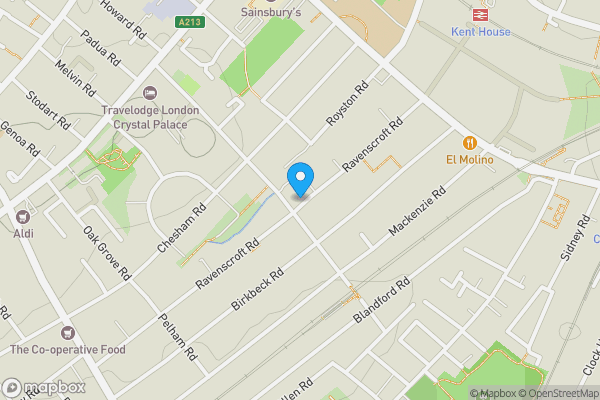 Map location for 85 Avenue Road, Beckenham, Kent, BR3 4RX