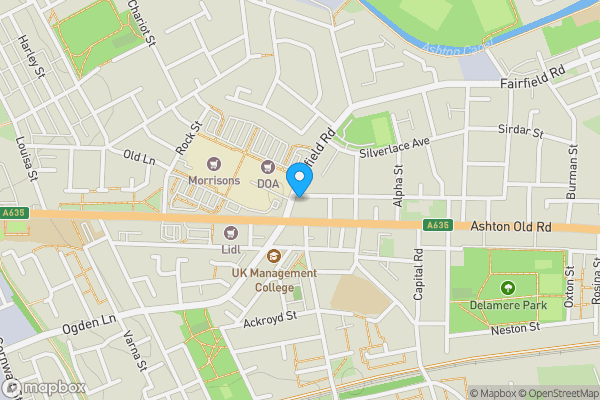 Map location for 10 Fairfield Road, Manchester, Greater Manchester M11 1EW