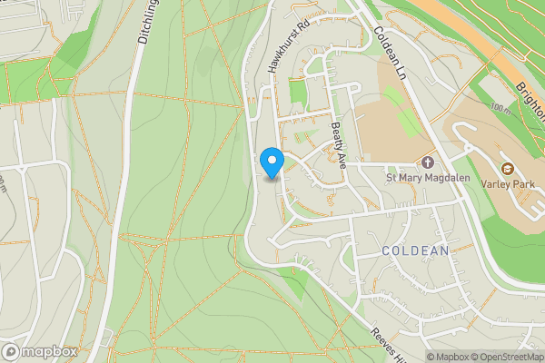 Map location for 67 Hawkhurst Road, Brighton, East Sussex, BN1 9GF