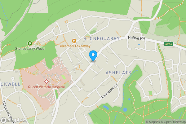 Map location for Holtye Road, East Grinstead, West Sussex, RH19 3HU