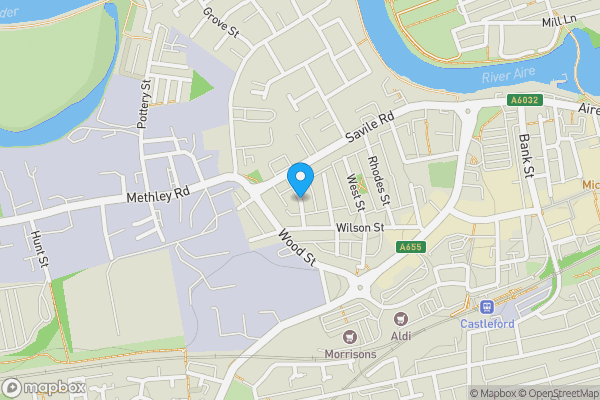 Map location for Cross Street, Castleford, West Yorkshire, WF10 1PF