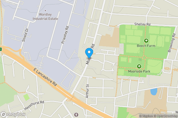 Map location for Moorside Road, Manchester, M27 9LD