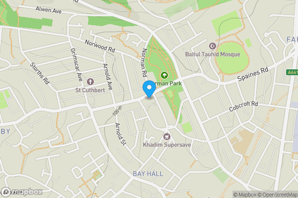 Map location for 33 Birkby Hall Road, Huddersfield, West Yorkshire, HD2 2TJ