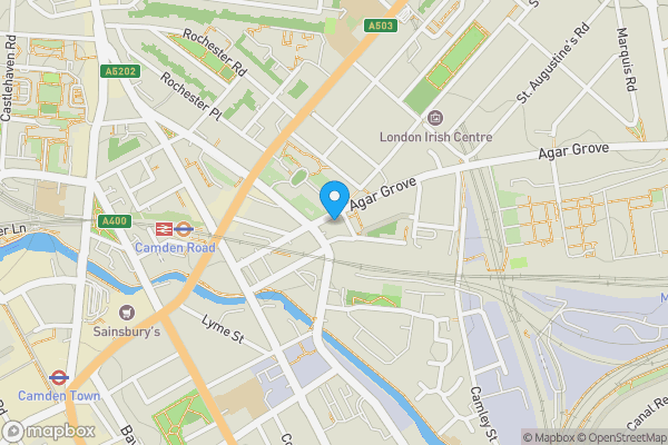 Map location for Flat 7, 2A Agar Grove, Camden, London, NW1 9TD
