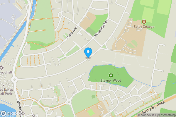 Map location for Abbots Road, SELBY, North Yorkshire, YO8 8AY