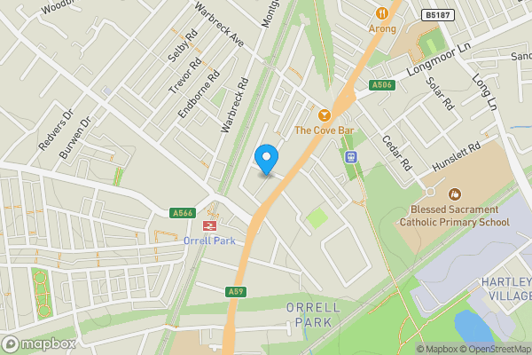 Map location for 29a Walton Vale/1a Windsor Road, Walton, Liverpool L9 4RA