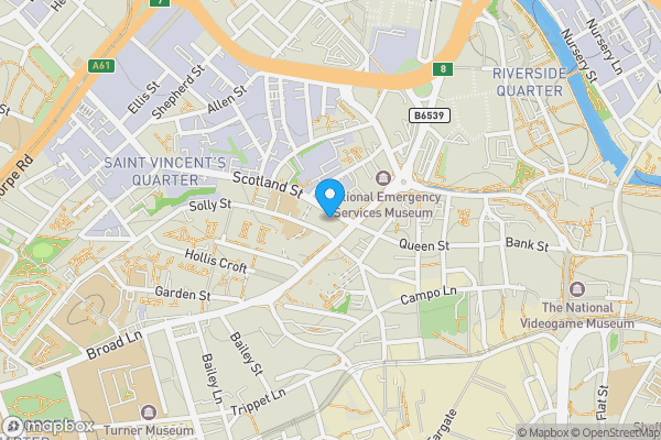 Map location for Metis, Sheffield, South Yorkshire, S3 7AQ