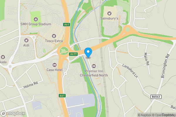 Map location for Tapton Lock Hill, Chesterfield, Derbyshire, S41 7GD