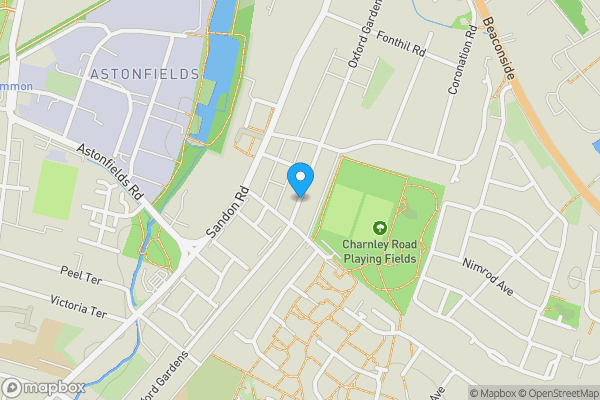 Map location for Oxford Gardens, Stafford, Staffordshire, ST16 3JQ