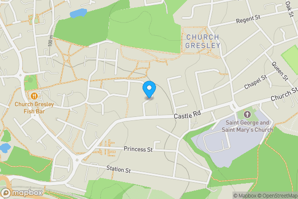 Map location for Woodyard Close, SWADLINCOTE, Derbyshire, DE11 9HR