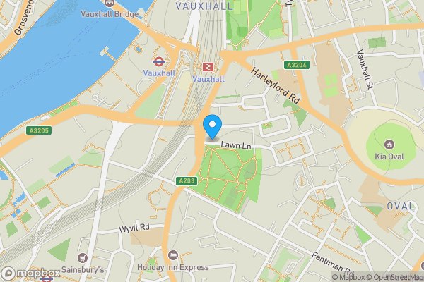 Map location for Flat 11 Park Mansions, South Lambeth Road, Vauxhall, London, SW8 1TP