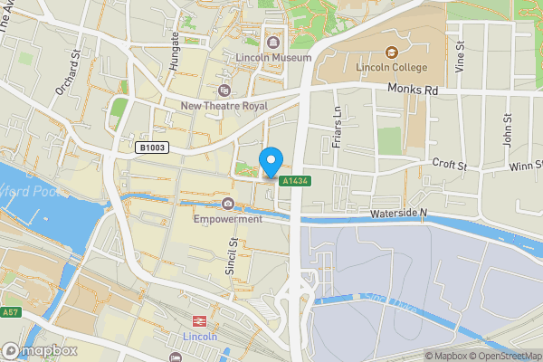 Map location for Thorngate House, St. Swithins Square, Lincoln, Lincolnshire, LN2 1HA