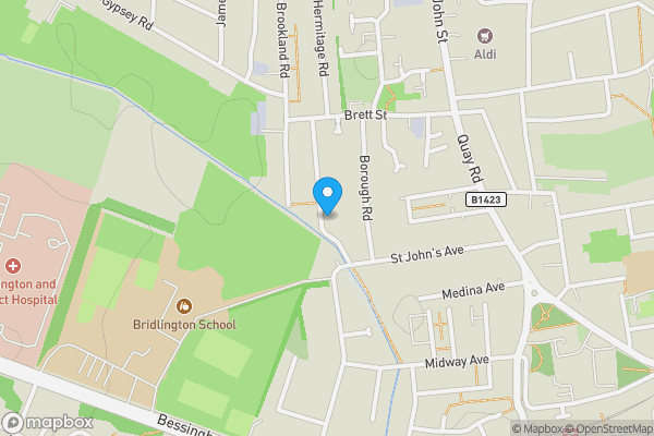 Map location for 44 St. Johns Walk, Bridlington, East Yorkshire, YO16 4HJ