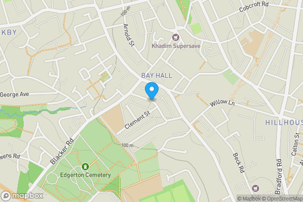 Map location for Tanfield Road, HUDDERSFIELD, West Yorkshire, HD1 5HG