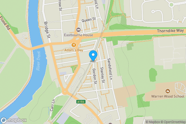 Map location for Gordon Street, GAINSBOROUGH, DN21 1DW