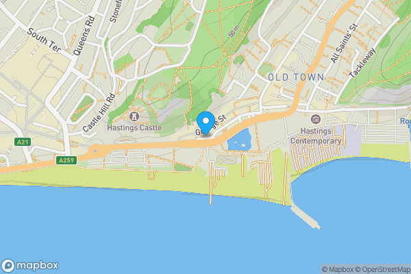 Map location for Flat 4 The Albermarle, Marine Parade, Brighton, East Sussex, BN2 1TX