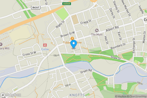 Map location for Crabtree Street, Colne, Lancashire, BB8 0DF