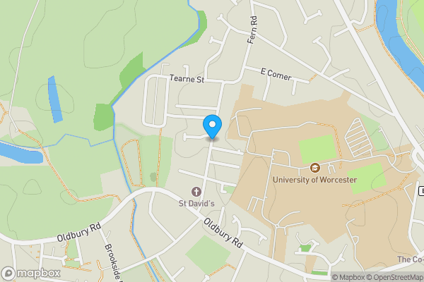 Map location for Comer Gardens, Worcester, Worcestershire, WR2 6JH