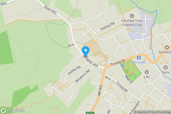 Map location for Chapel Hill, HALSTEAD, Essex, CO9 1JP