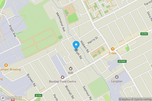 Map location for Blyth Road, London, London, E17 8HT